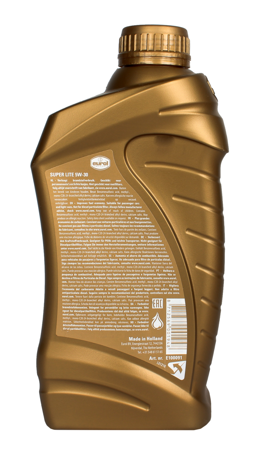 Масло моторное EUROL SUPER LITE 5W30 1л фотография №2