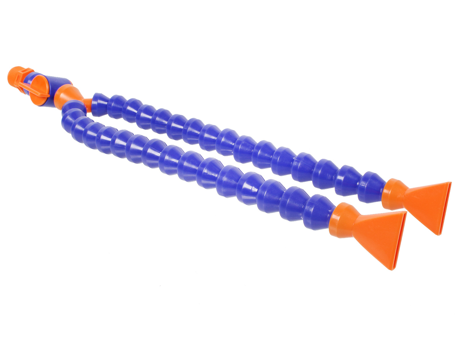 Трубка для подачи СОЖ 1/2 400мм двойной плоский наконечник с краном ANROKEY фотография №2