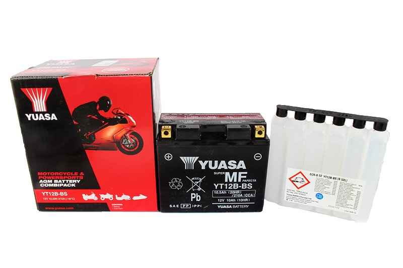 Мотоаккумулятор YUASA YT12B-BS (12B-4) фотография №2