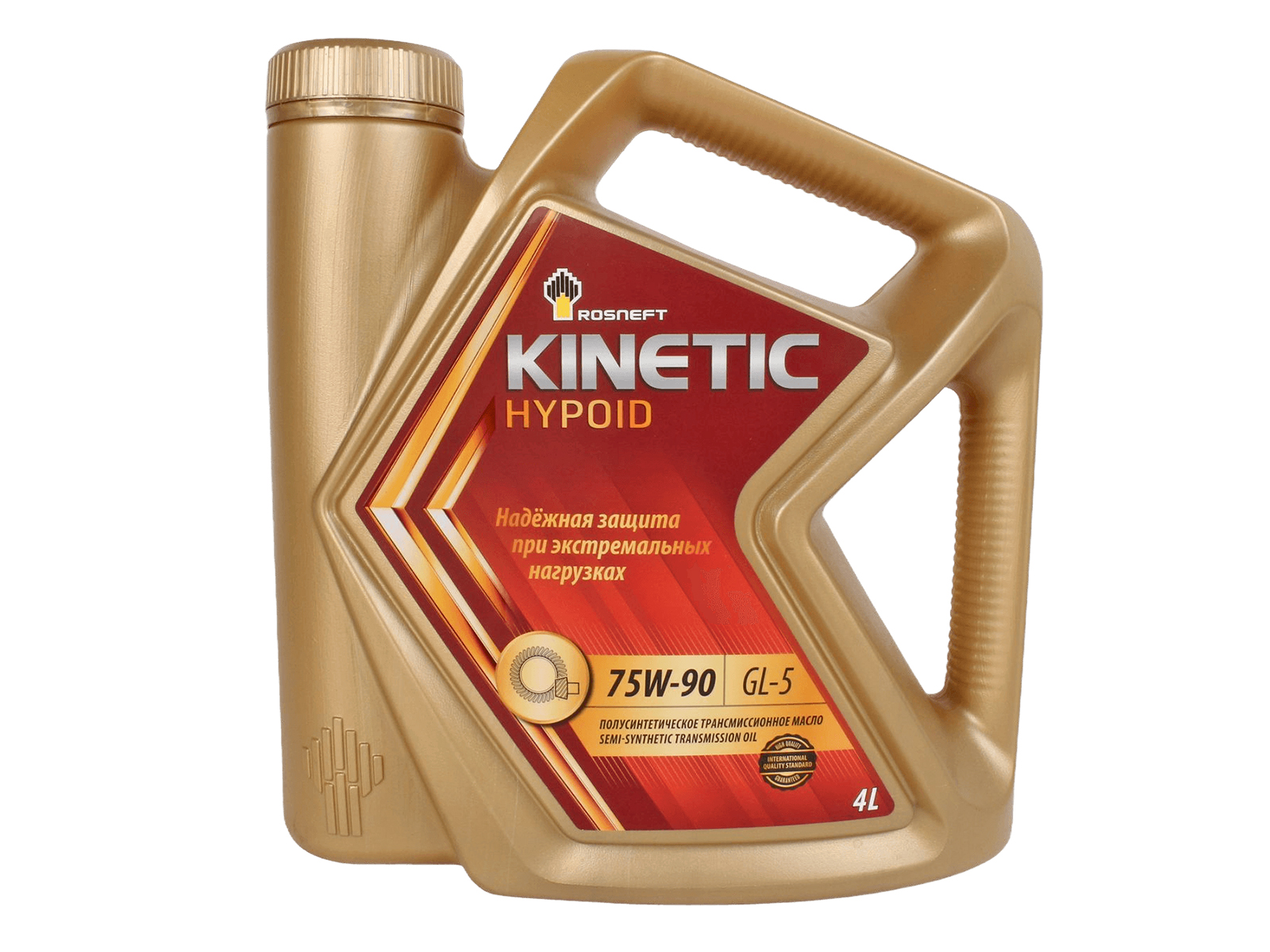 Масло трансмиссионное РОСНЕФТЬ KINETIC GL-5 75W90 4л фотография №1