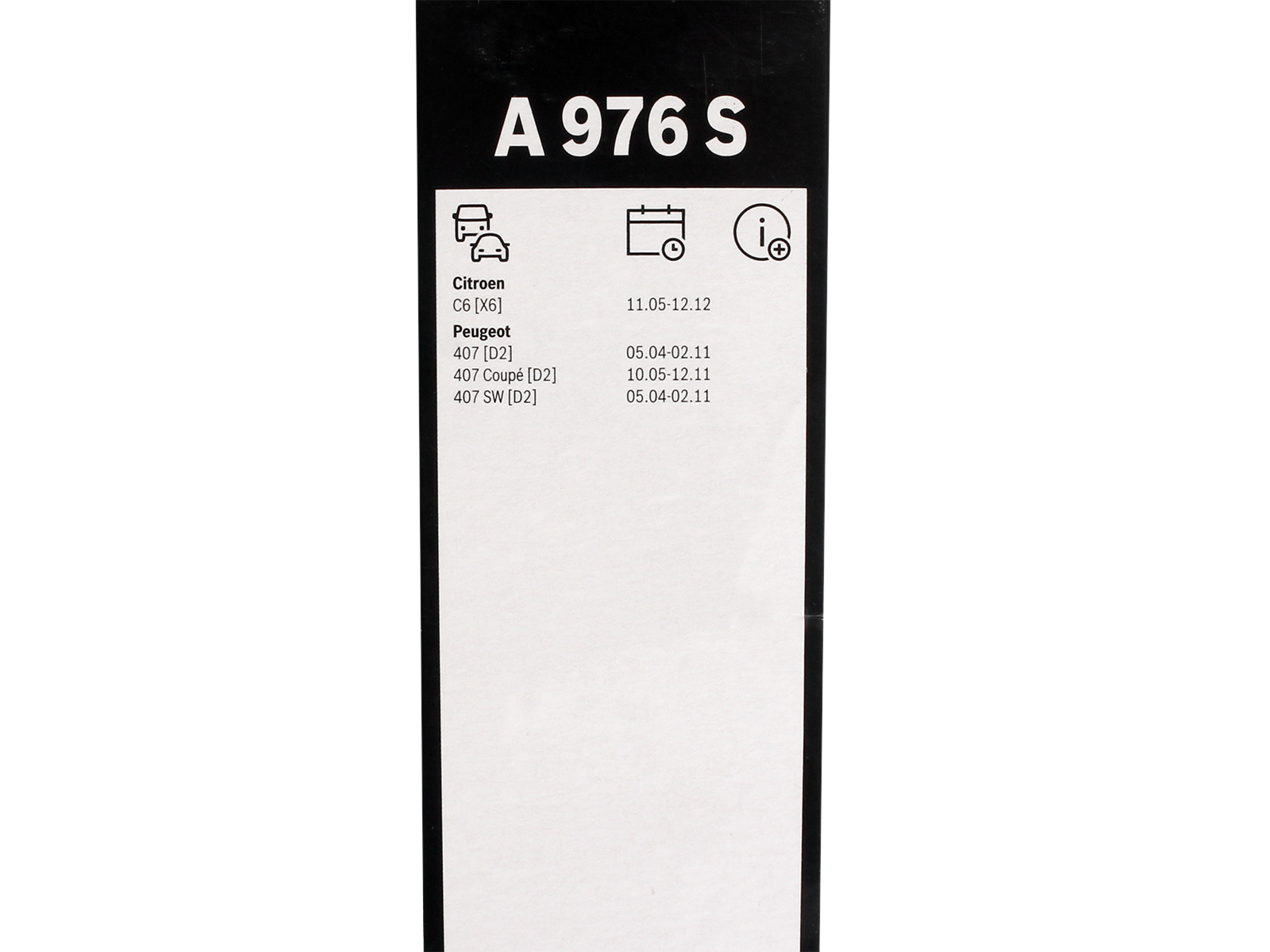 Щетка стеклоочистителя BOSCH комплект PEUGEOT 407 3397118976 фотография №6