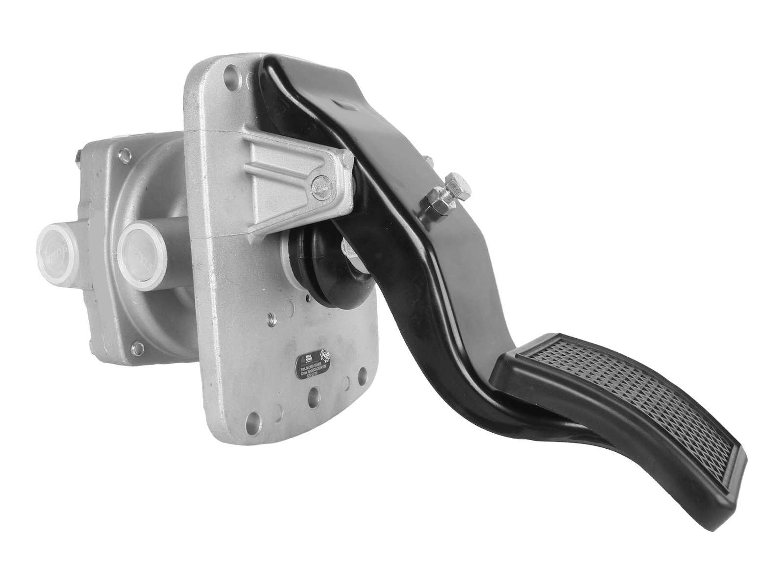 Кран КАМАЗ ЕВРО тормозной 2-х секционный с педалью фотография №3