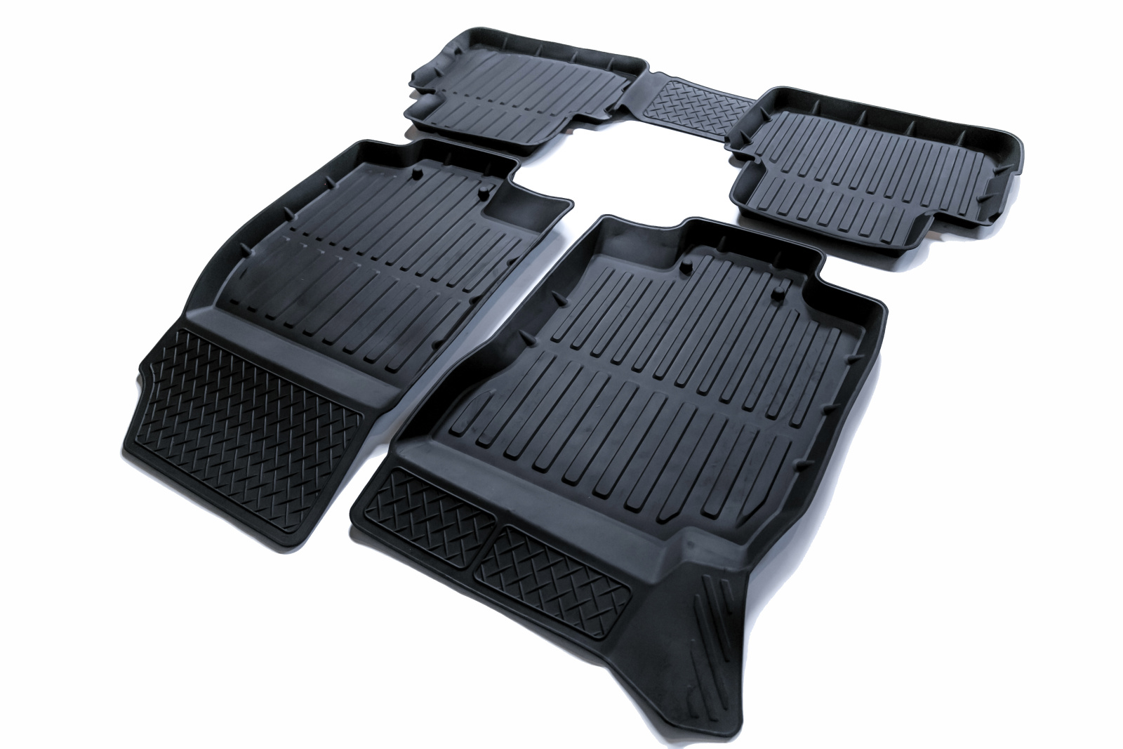 Коврик салона Nissan Qashqai II 2014- резина 3D PREMIUM фотография №1