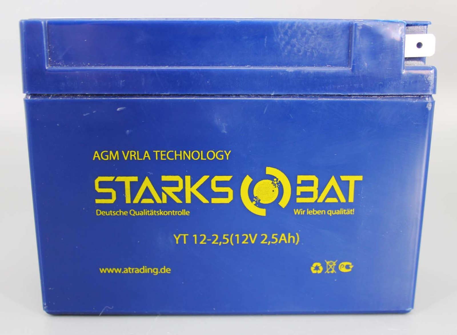 Аккумуляторная батарея STARKSBAT YT 12-2.5 YTX4B-BS 6СТ2.5 фотография №3