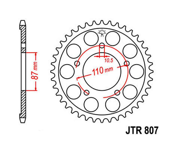 Звезда ведомая JTR807.46 фотография №1