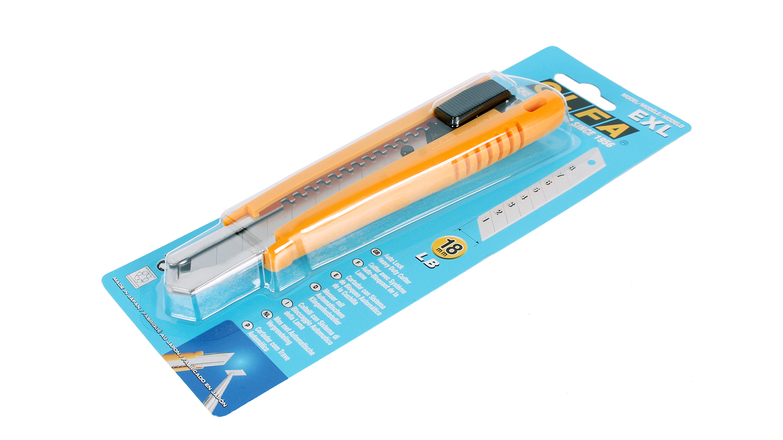 Нож OLFA с выдвижным лезвием, с автофиксатором, 18мм OL-EXL фотография №3