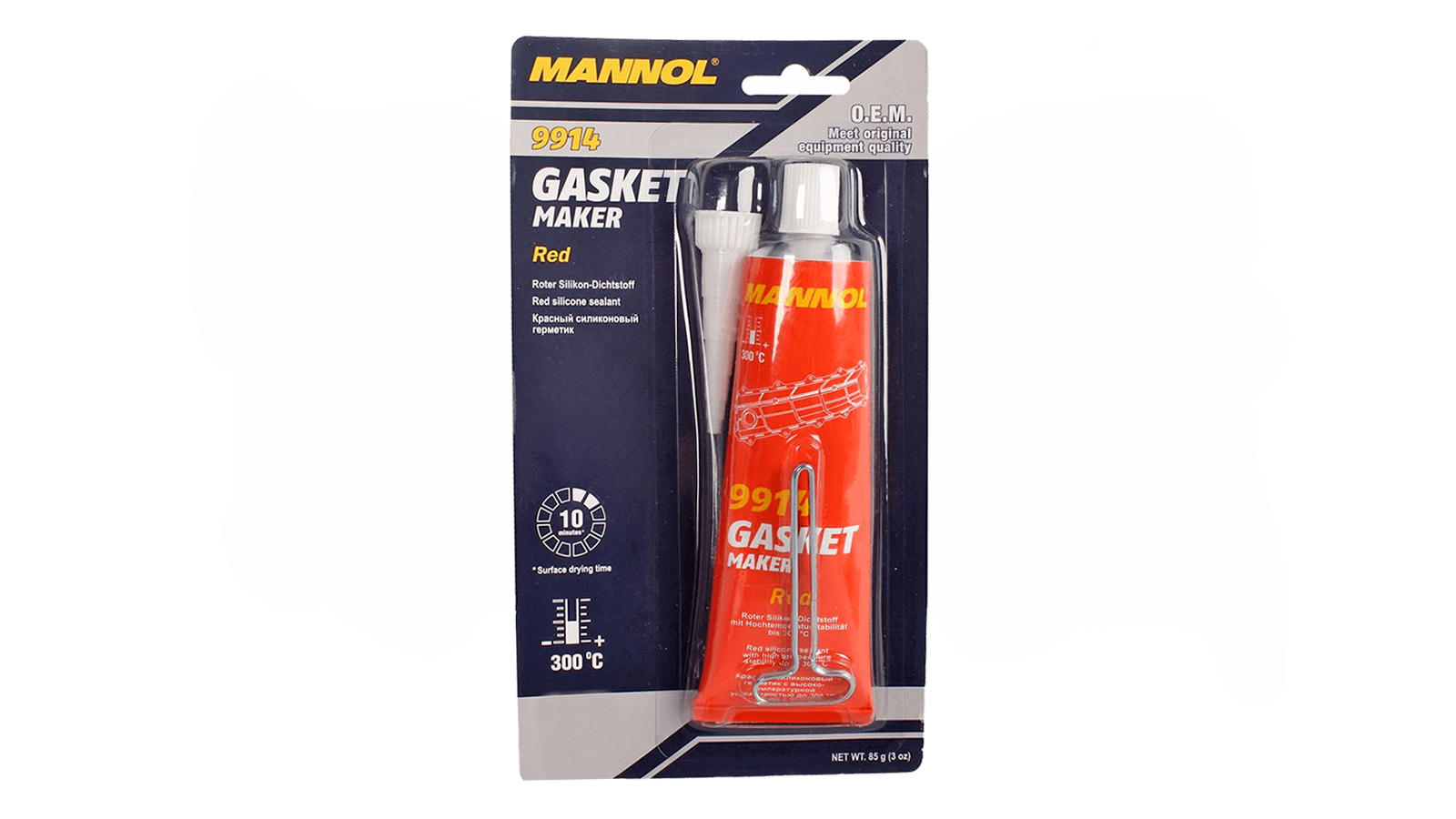 Герметик красный силиконовый 85мл JCB 2409/9914 MANNOL фотография №1