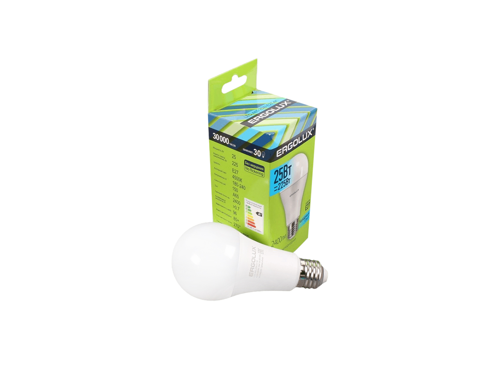 Лампа светодиодная Ergolux LED-A65-25W-E27-4K фотография №4