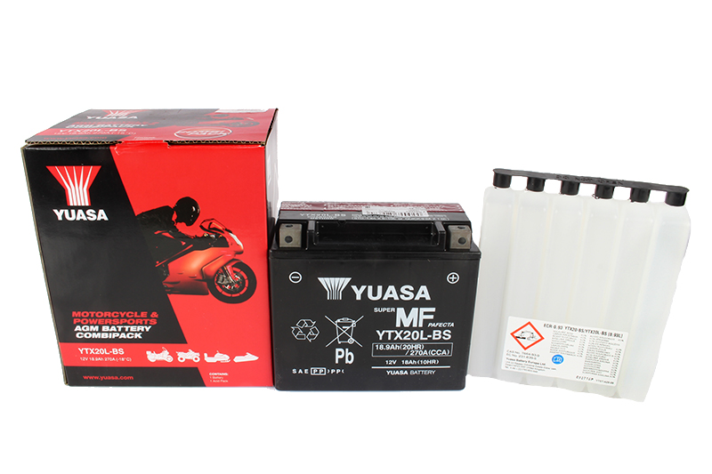 Мотоаккумулятор YUASA YTX20L-BS фотография №2