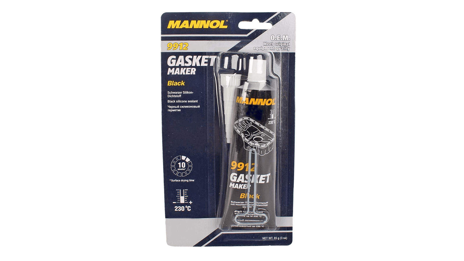 Герметик черный силиконовый 80мл MANNOL JCB 2408/9912 фотография №1