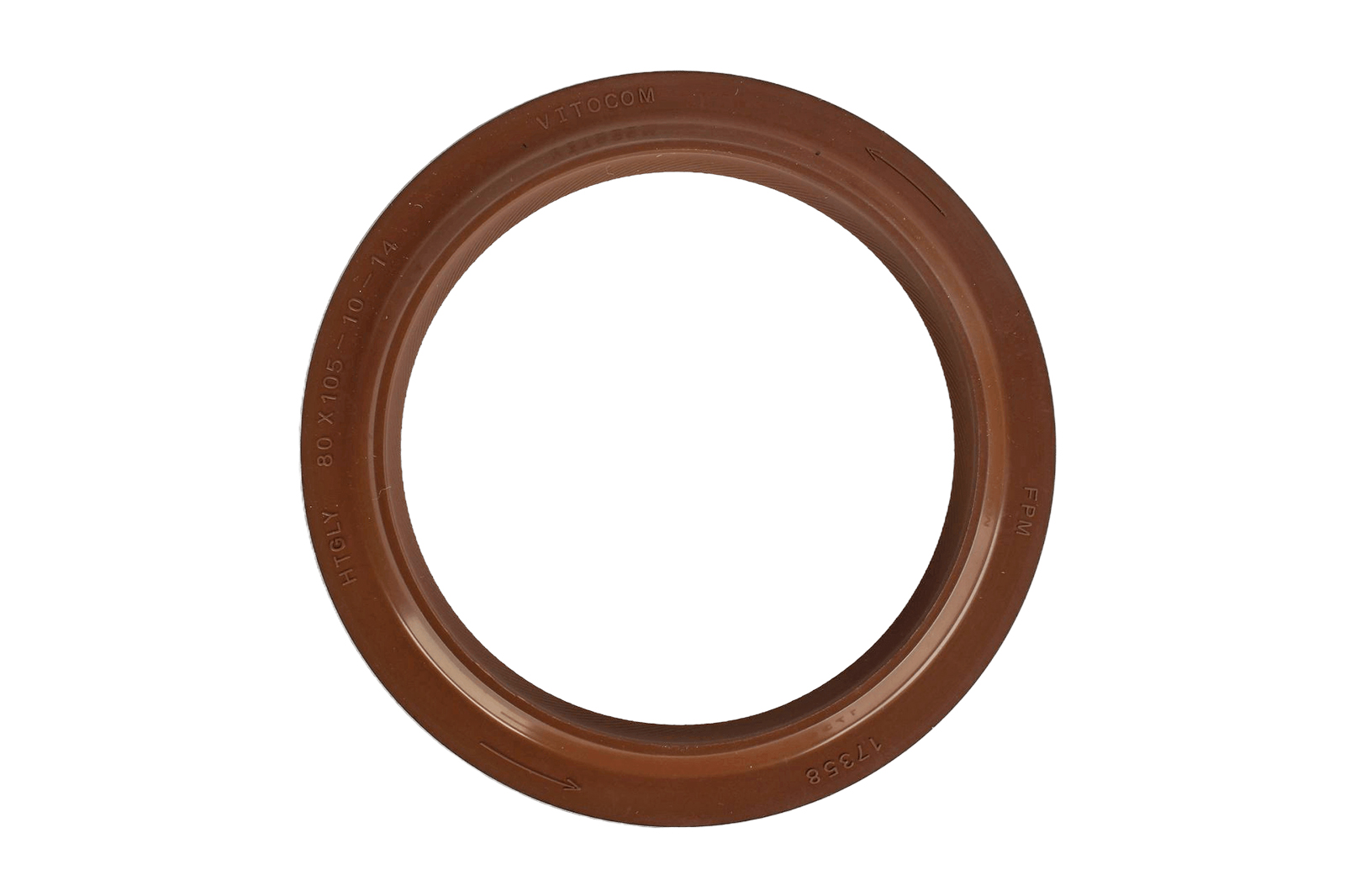 Сальник КАМАЗ-6520 редуктора левого вращения 2.2-80х105х10 VITOCOM фотография №1