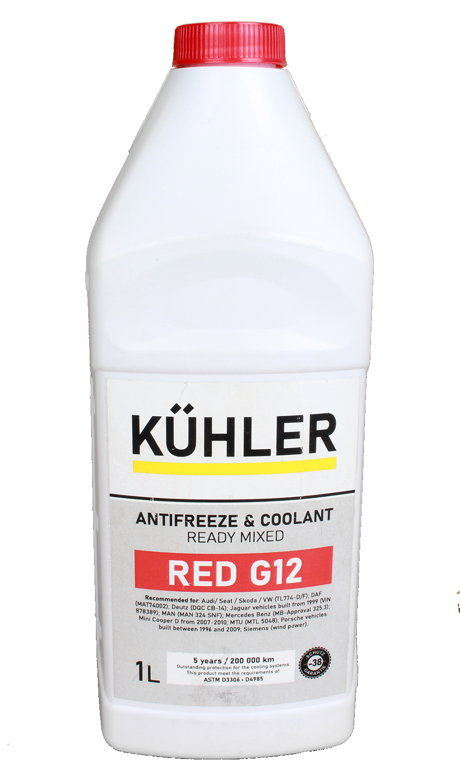 Антифриз G12 красный 1л KUHLER фотография №1