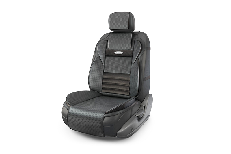Чехлы на сиденье MULTI COMFORT MLT-320G BLACK ортопедическая, экокожа (3шт)  AUTOPROFI фотография №1