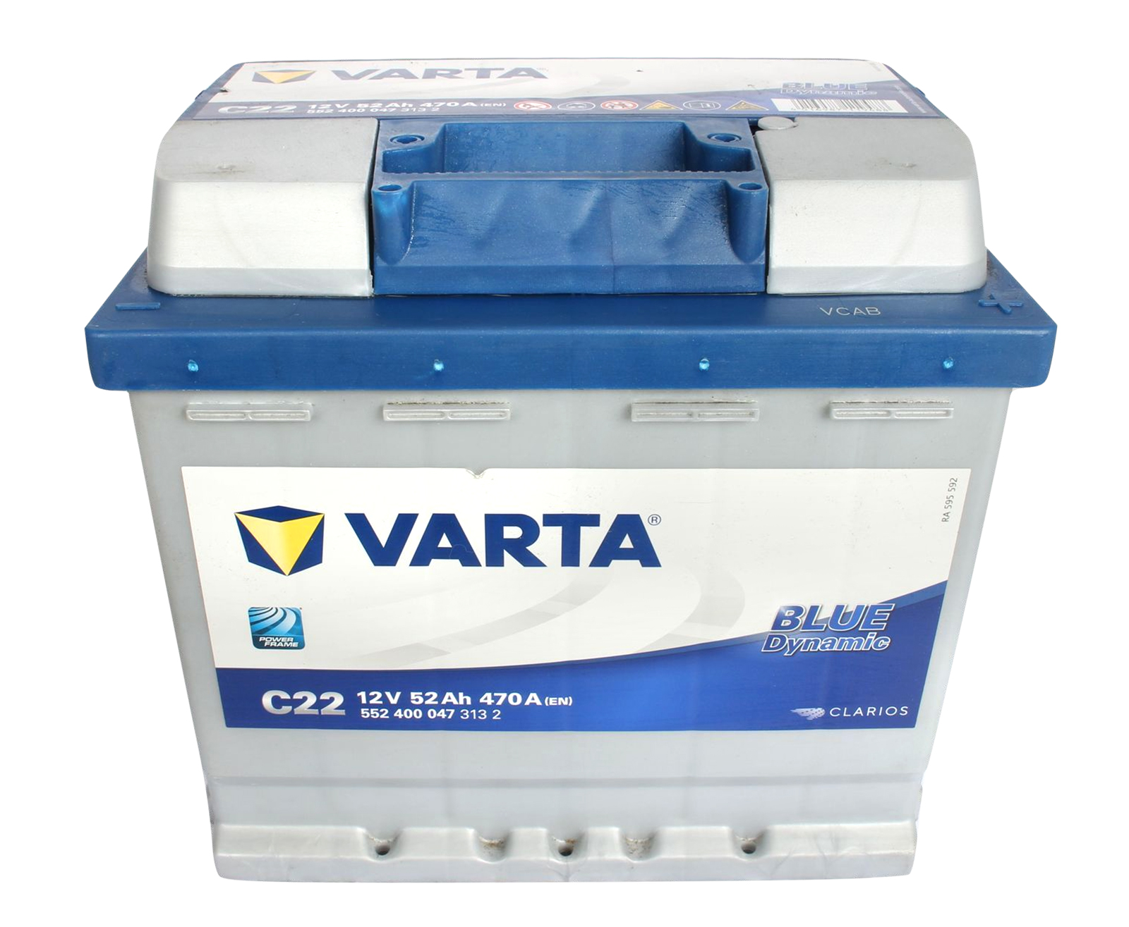 Аккумуляторная батарея VARTA BLUE 6СТ52 C22 * 552 400 047 фотография №1