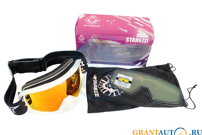 Очки кроссовые STAREZZI GOGGLES SHOW WHITE 186-901 фотография №1