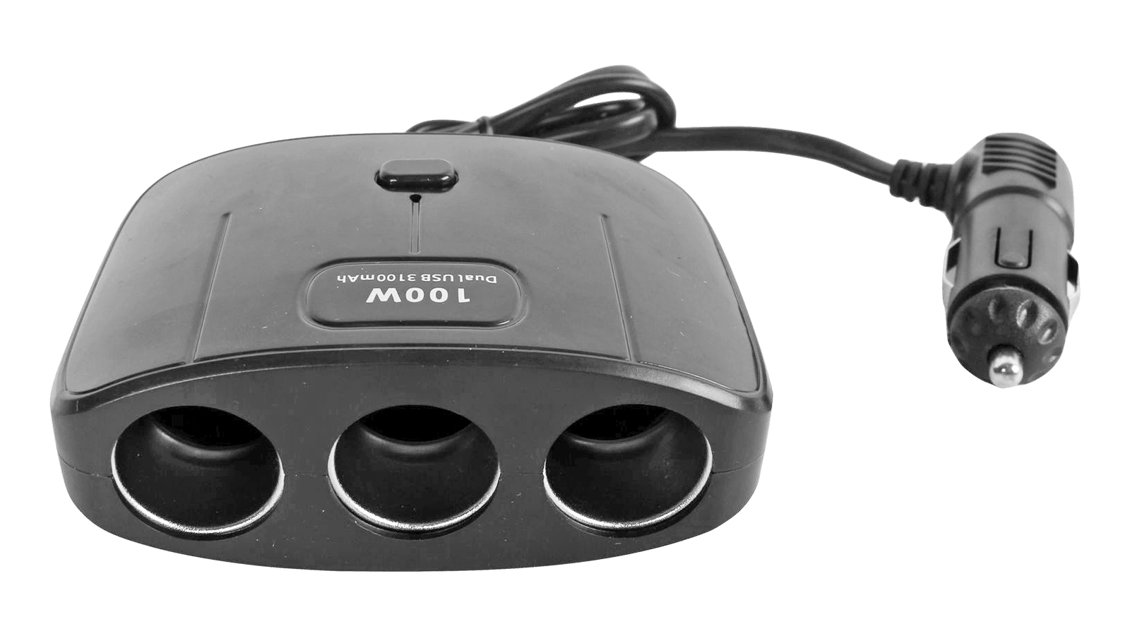 Разветвитель, 3 слота, 2 USB, с кнопкой включение/выключение фотография №1