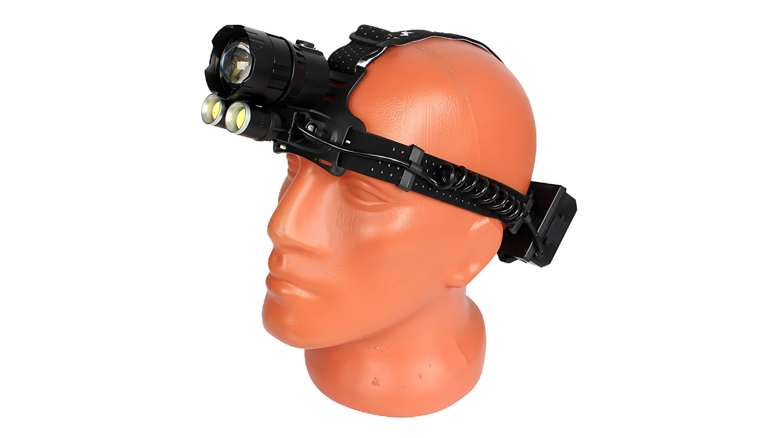 Фонарь налобный светодиодный АКБ USB YYC-T38-P160-COB фотография №2