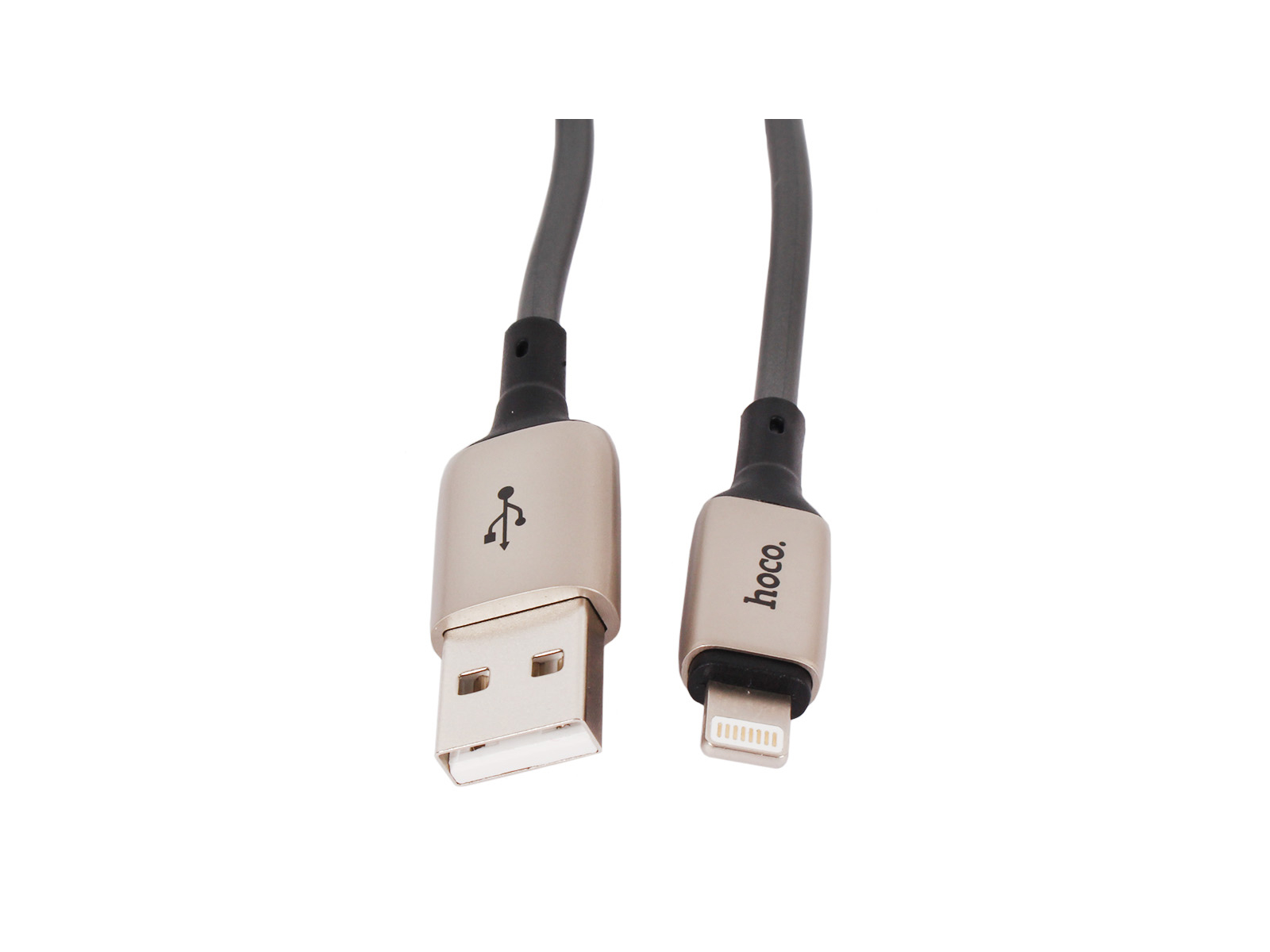 Кабель USB HOCO X66 USB-Lightning 1м серый фотография №2