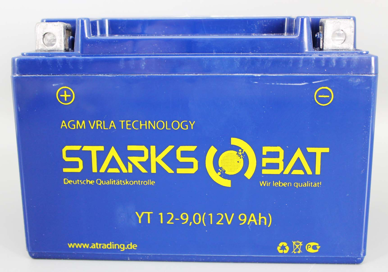 Аккумуляторная батарея STARKSBAT YT 12-9.0 YTX9-BS 6СТ9 фотография №1