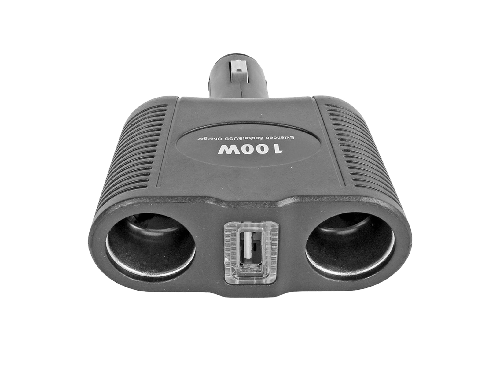 Разветвитель на 2 слота 1 USB с подсветкой 100 Вт фотография №3