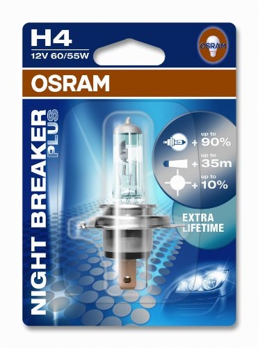 Лампа 12Vx60/55W H4 OSRAM NIGHT BREAKER PLUS 4отд фотография №1