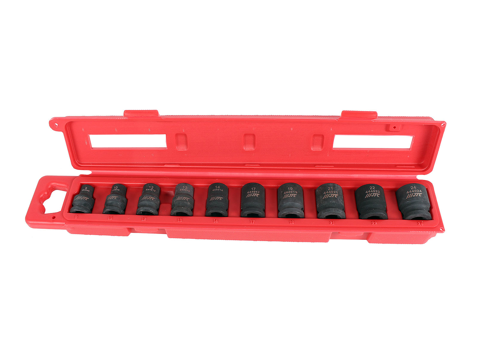 Набор головок JTC шестигранных для поврежденных болтов и гаек 8-24 мм 1/2 10 предметов фотография №3