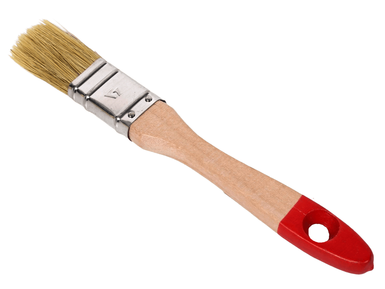 Кисть флейцевая Оптима натуральная щетина деревянная ручка 25 мм фотография №2