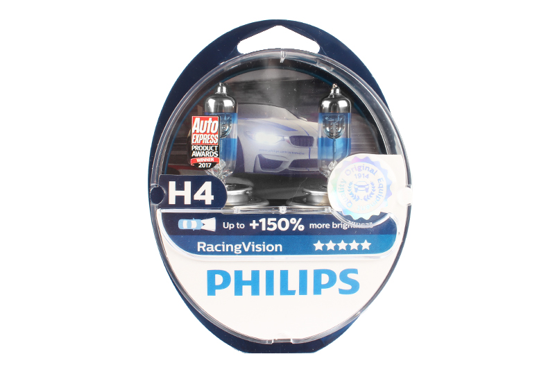 Лампа 12V H4 +150% PHILIPS RACING VISION комплект фотография №2