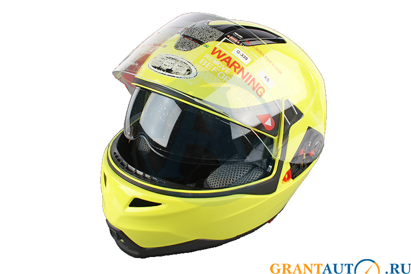 Шлем GSB G-339 флуоресцентный желтый S фотография №3