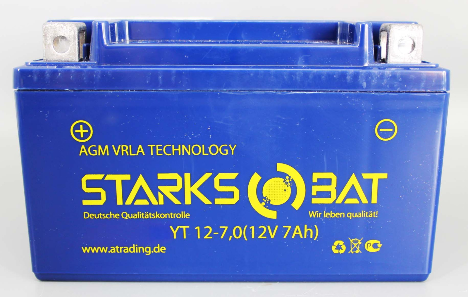 Аккумуляторная батарея STARKSBAT YT 12-7.0 YTX7A-BS 6СТ7 фотография №1