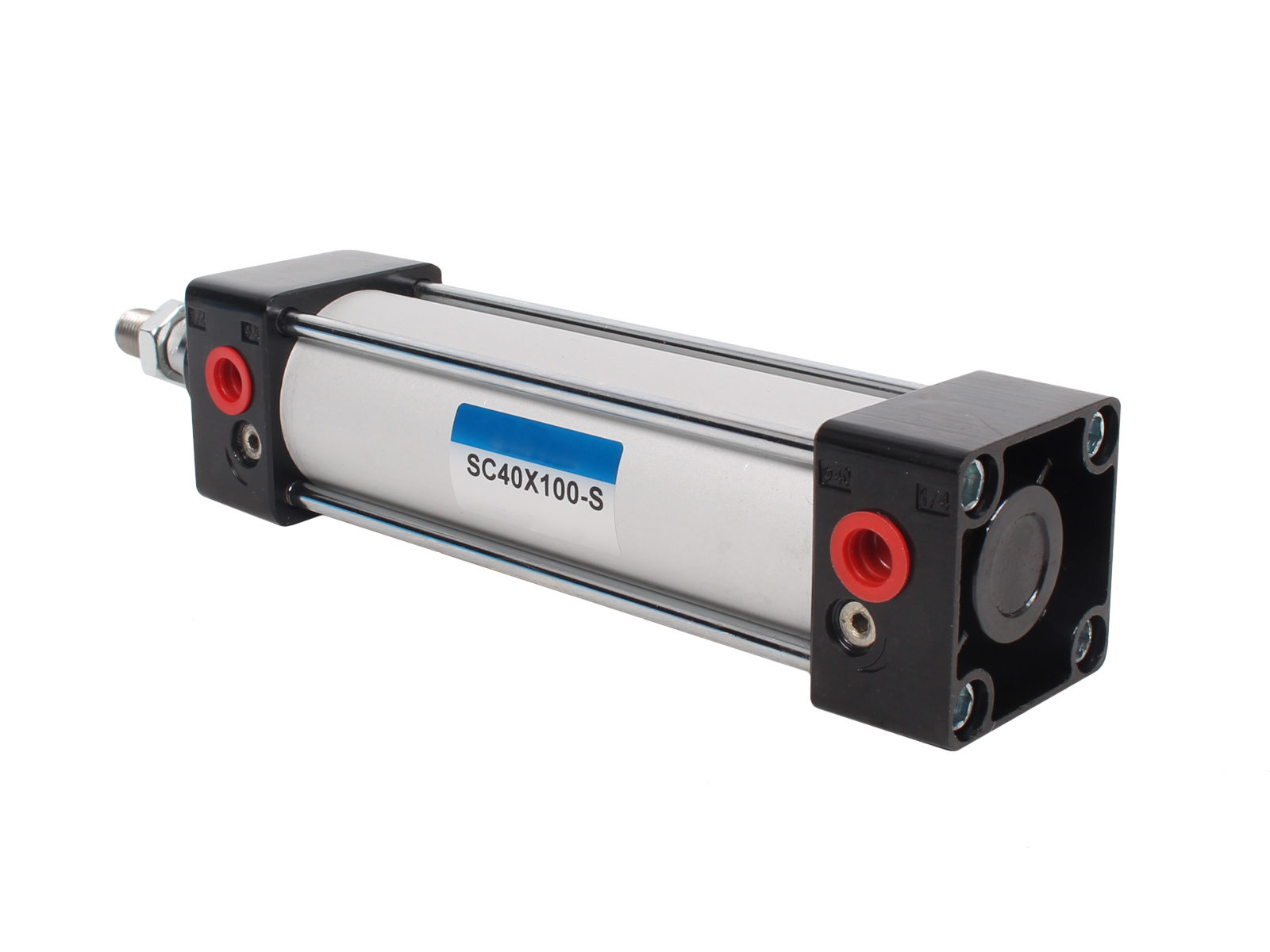 Пневмоцилиндр SC40x100-S, ход штока 100мм, D-40мм фотография №3