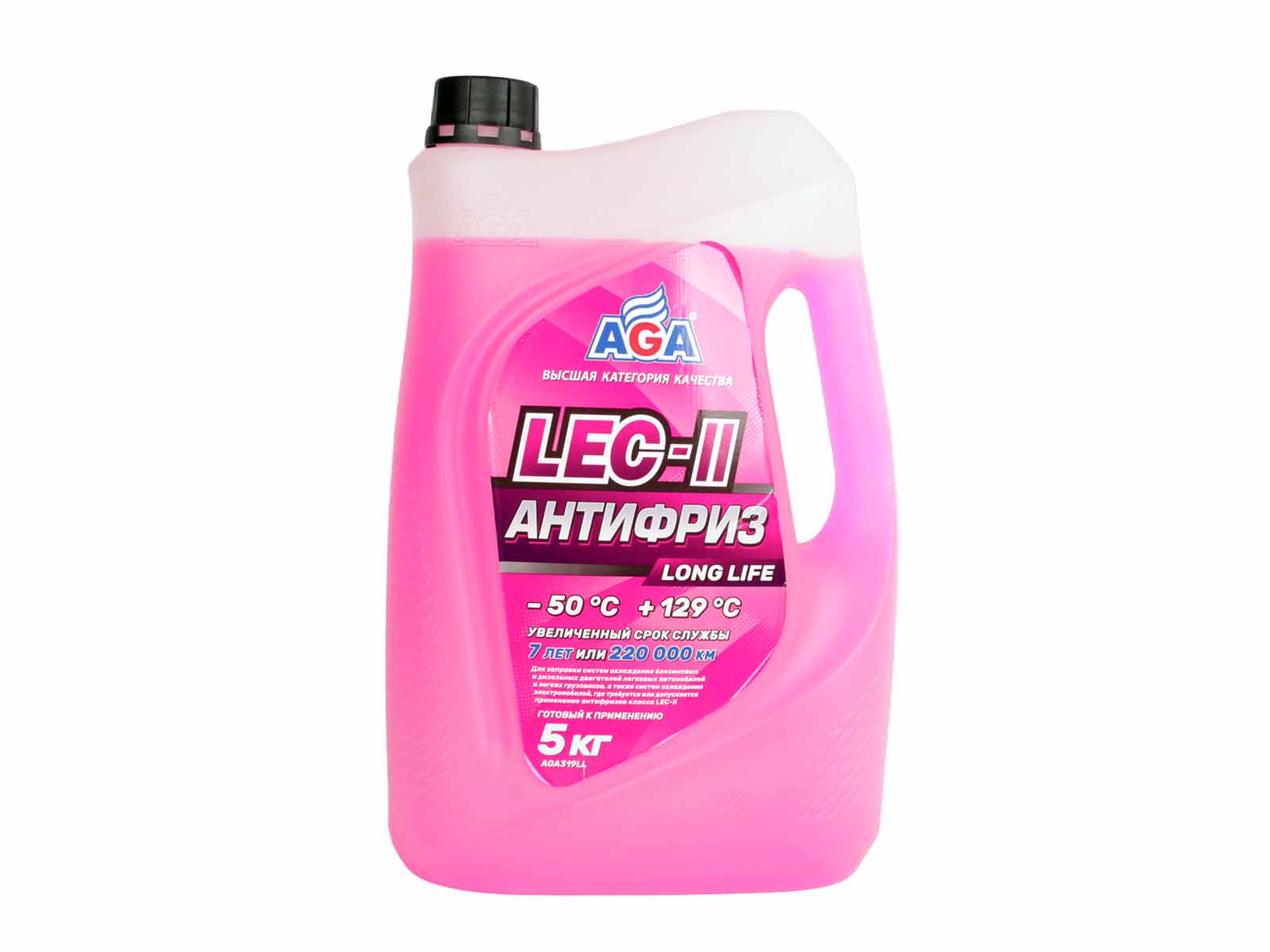 Антифриз AGA -50C розовый 5кг фотография №1