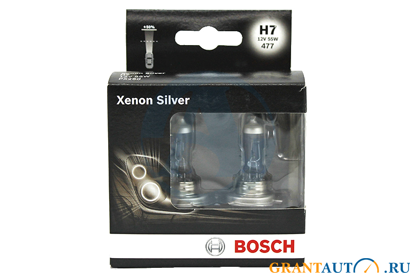 Лампа 12Vx55W H7 BOSCH XENON SILVER комплект 1987301087 фотография №1