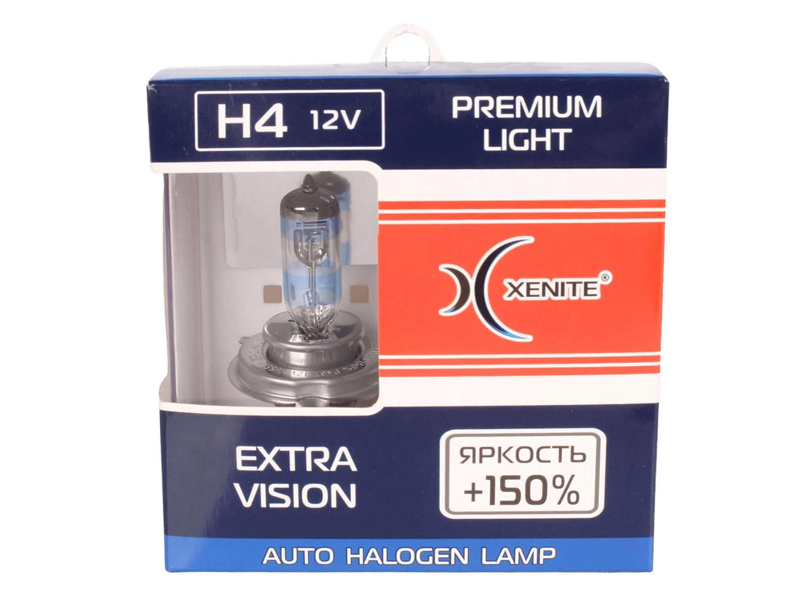 Набор ламп 12V 60/55W H4 XENITE PREMIUM EXTRA VISION +150% комплект фотография №4