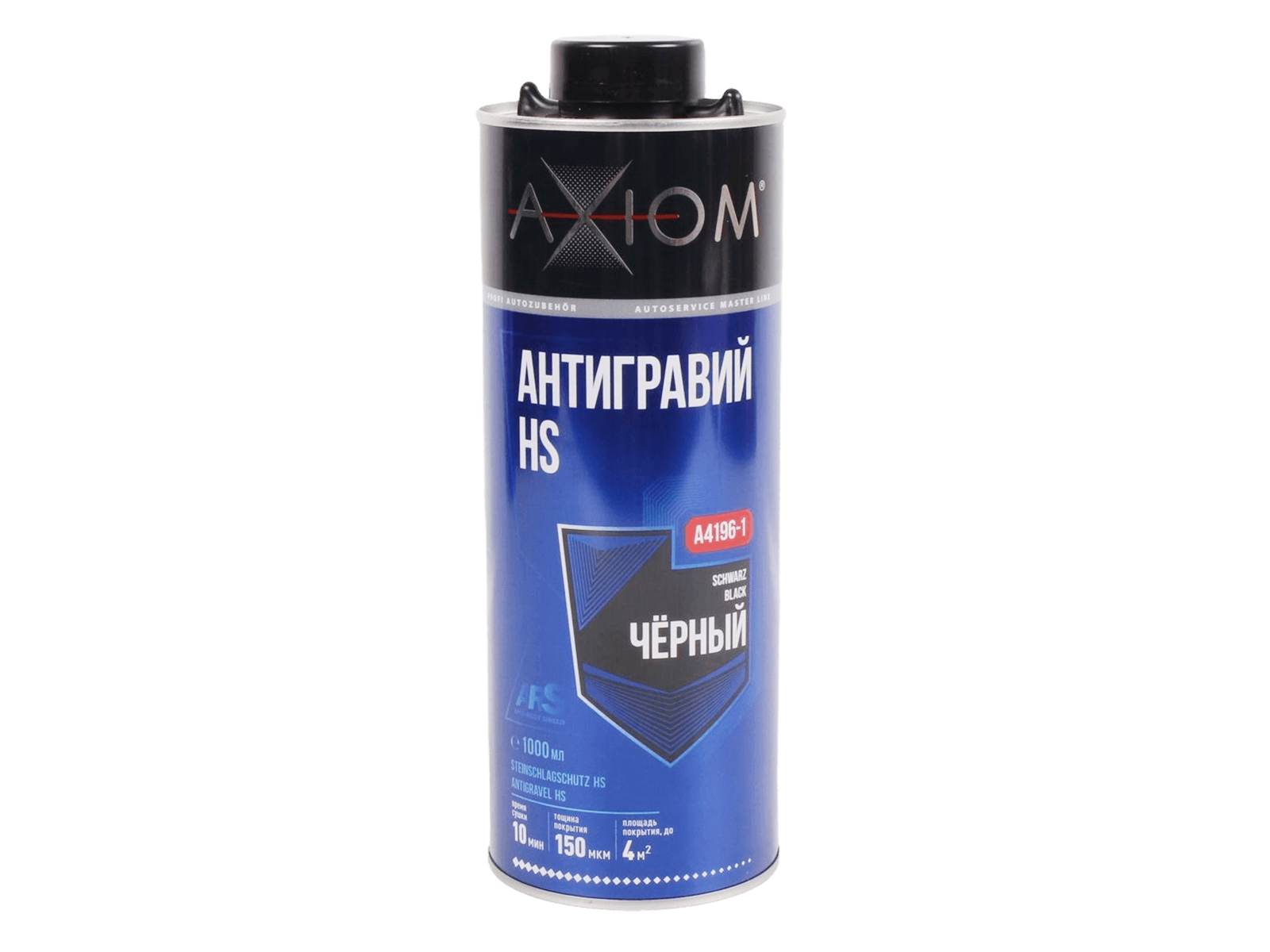 Антигравий AXIOM A4196-1 черный 1л фотография №1