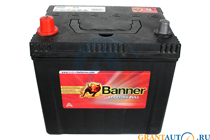 Аккумуляторная батарея BANNER Starting Bull 69 6СТ60 фотография №1