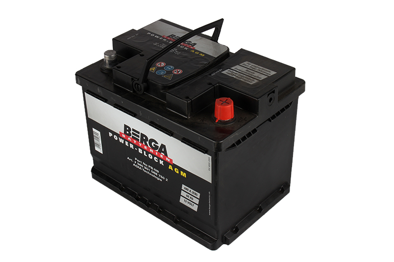 Аккумуляторная батарея BERGA Power Block AGM 6СТ60 обратная фотография №2