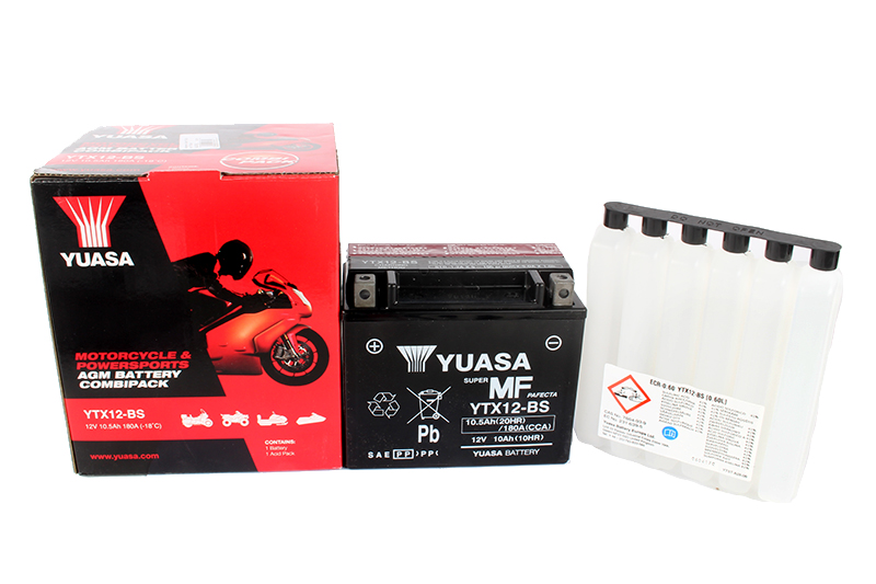 Мотоаккумулятор YUASA YTX12-BS фотография №2