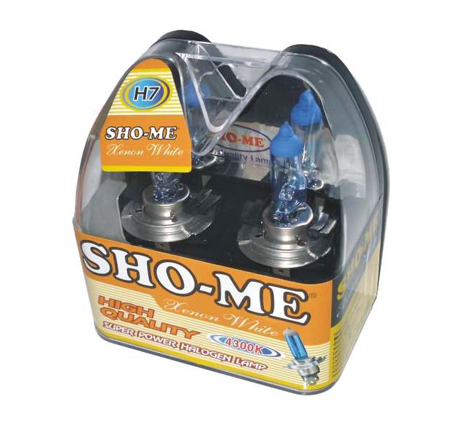 Лампа 12Vx55W H7 SHO-ME комплект фотография №1
