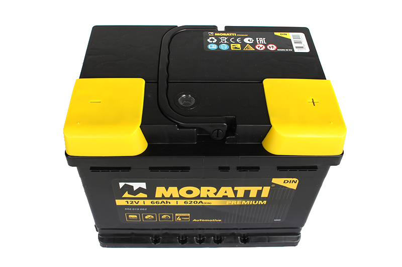 Аккумуляторная батарея MORATTI 6СТ66 обратная фотография №2