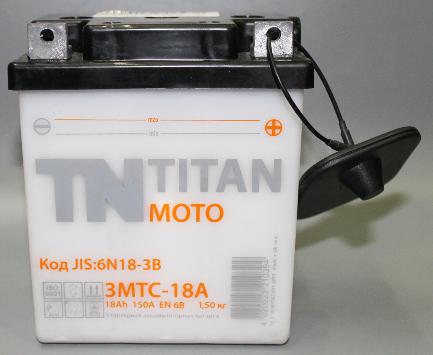 Аккумуляторная батарея ТИТАН Moto FR 06018 BR (6N18-3B) 3СТ18 фотография №1