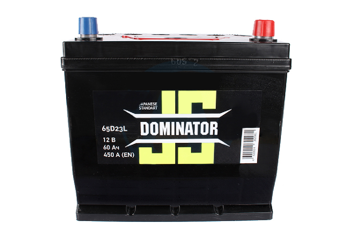 Аккумуляторная батарея DOMINATOR 6СТ60 азия обратная фотография №1