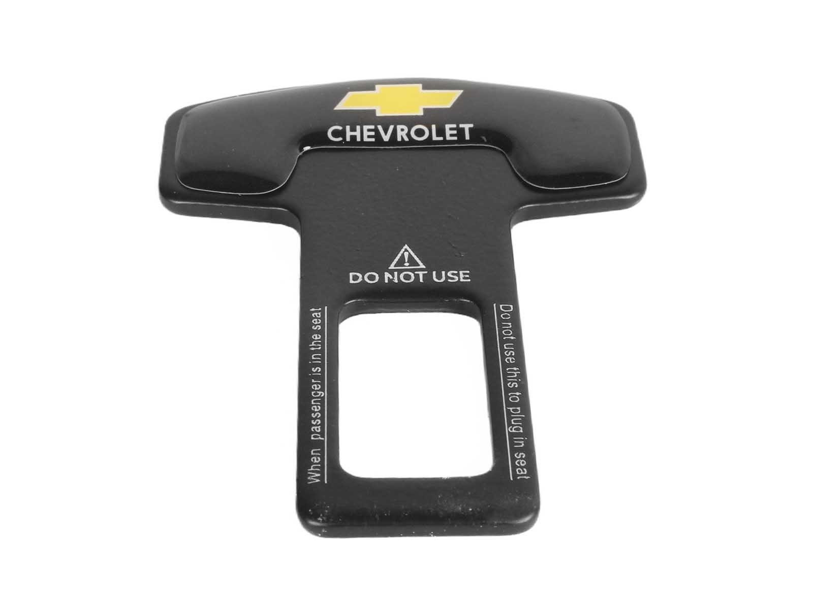 Заглушка ремня безопасности металлическая CHEVROLET 1 штука фотография №2