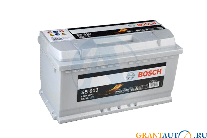 Аккумуляторная батарея BOSCH SILVER+ S5013 6СТ100 *600 402 083 фотография №1