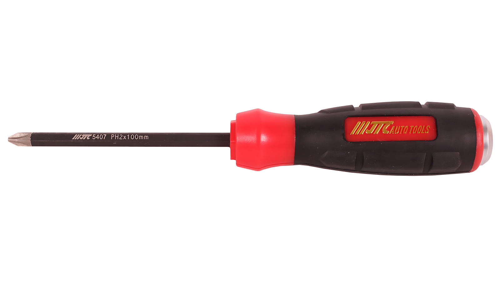 Отвертка JTC крестовая Ph2х100 мм силовая (алмазный наконечник) фотография №1
