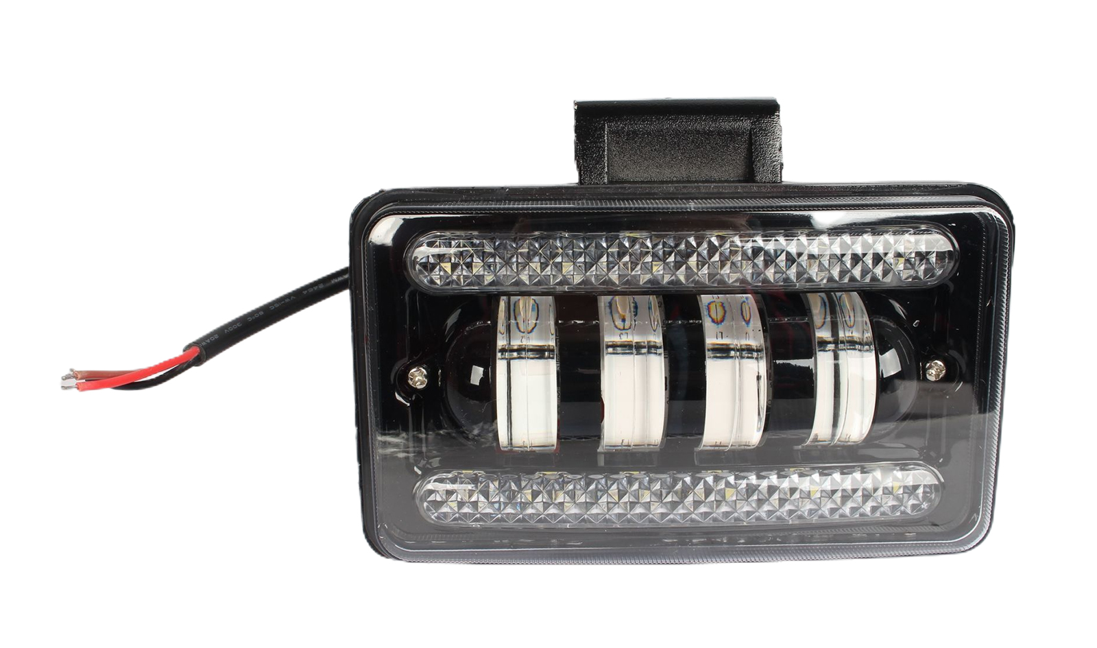Фара рабочего света MISTAR 10-30V 150х85 мм MIS-40W с подсветкой круглая диодная 1шт. фотография №1
