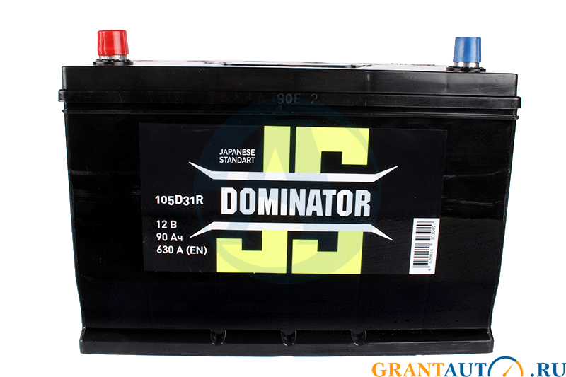 Аккумуляторная батарея DOMINATOR 6СТ90 азия нижнее крепление фотография №1