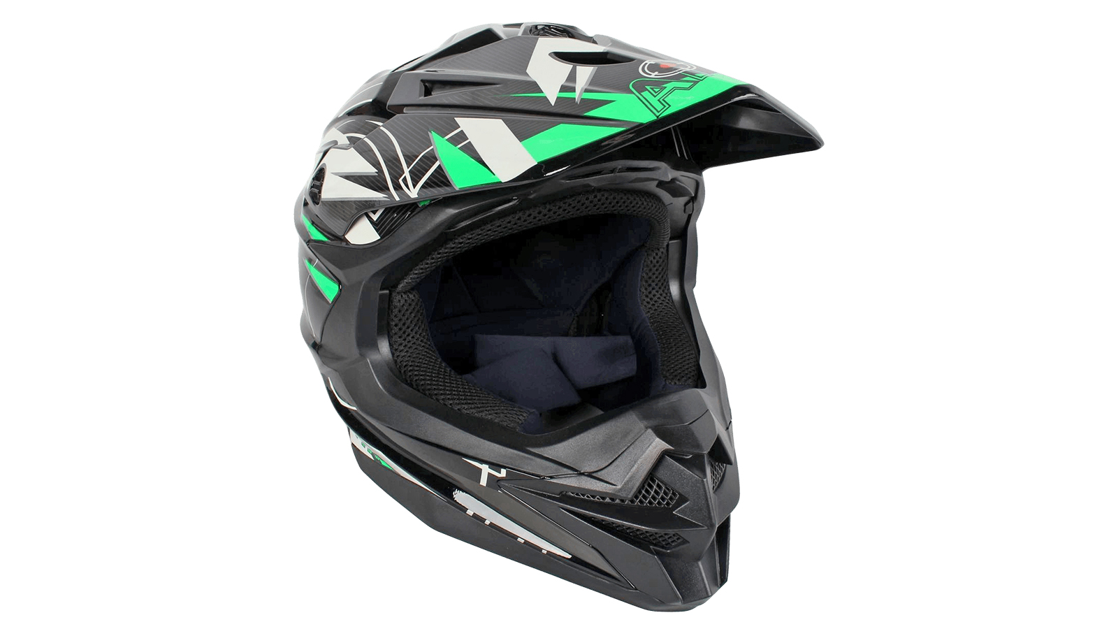 Шлем AiM JK803S Green/Black, XXXL фотография №2