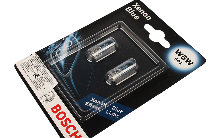 Лампа W5W BOSCH бесцокольная 1987301033 XENON BLUE 2шт фотография №3