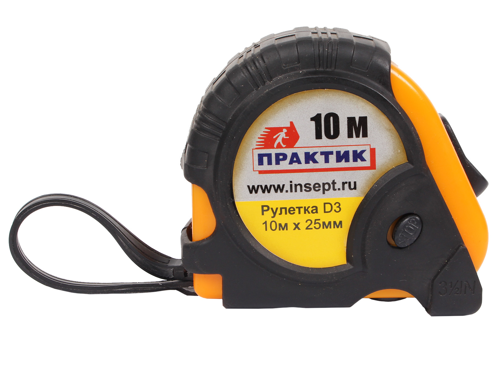 Рулетка 10м 25мм ПРАКТИК фотография №1